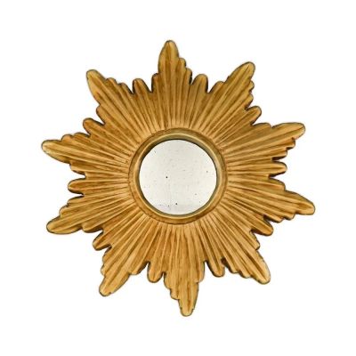 Boncoeurs - mirror made of tinplate with gold patina by hand