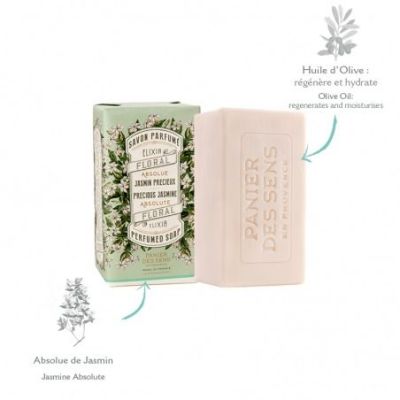 Precious Jasmine scented soap - Panier des Sens en Provence - Made in Marseille