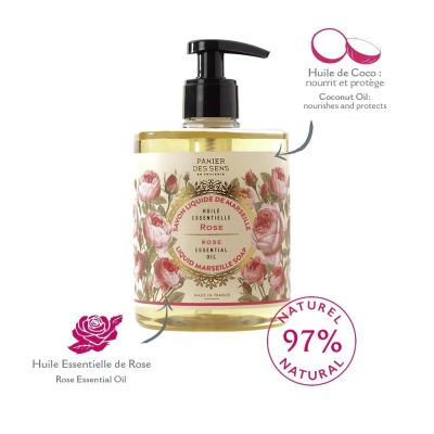 Liquid Marseille soap - Rose - Panier des Sens en Provence