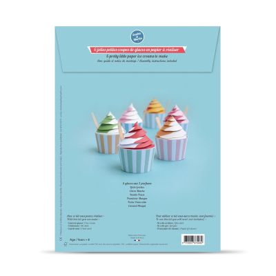 paper models - 6 ice creams with 2 flavors