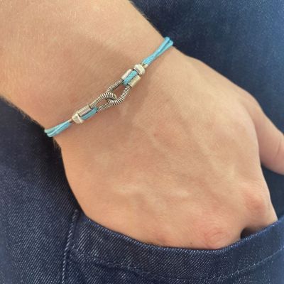You & Me bass rope bracelet - Turquoise