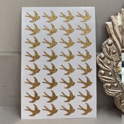 32 Swallows glitter stickers - Tendrement Fé