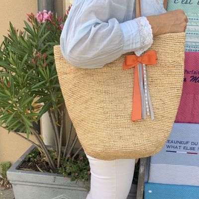 raffia handbag - made in France 