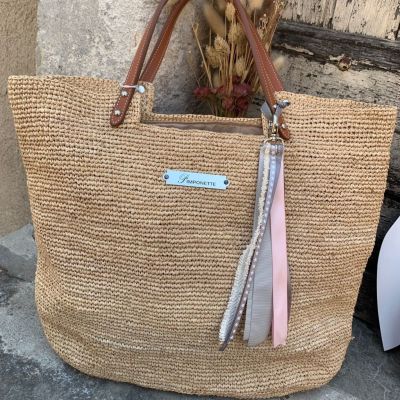 raffia bag - natural