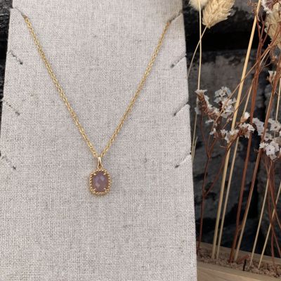 Creation Lolotte - Marise pink quartz necklace