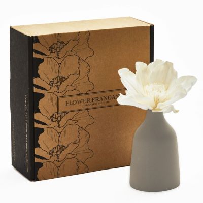 Room fragrance diffuser box by capillarity