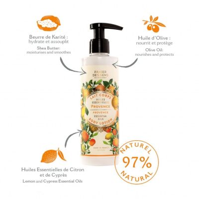 Panier des Sens - Provence body cream with citrus zest and cypress