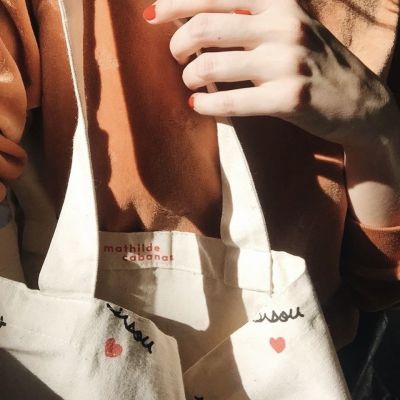 Mathilde Cabanas “kiss” Tote Bag