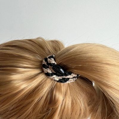 KKNEKKI hair elastic - Black and Beige