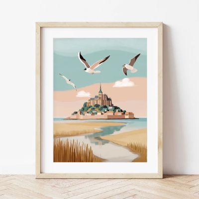 Paint by Number Box - mont Saint Michel