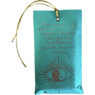 Turquoise positive thoughts soap bars