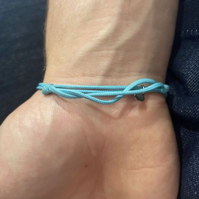 You & Me bass rope bracelet - Turquoise
