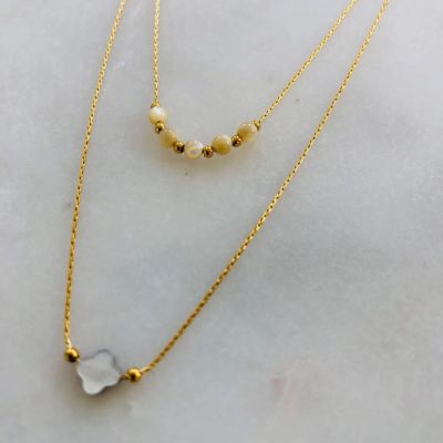 Double clover necklace