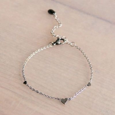 HEART Bracelet in Stainless Steel - Silver