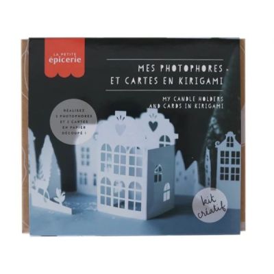DIY decoration kit - Kirigami tealight holders and cards