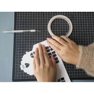 Kirigami differs from Origami by the presence of cuts in addition to folds.