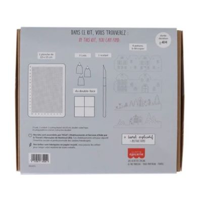 DIY kit to create 2 magnificent tealight holders and 2 Kirigami paper cards