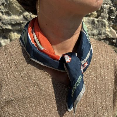 Les belles Vagabondes - very good quality mini silk scarf
