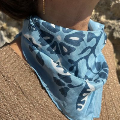 Les belles Vagabondes - very good quality mini silk scarf