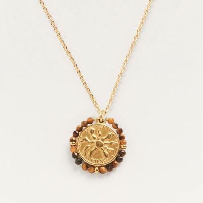 Belamar lucky charm medal necklace