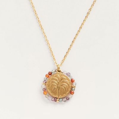 Belamar lucky charm medal necklace