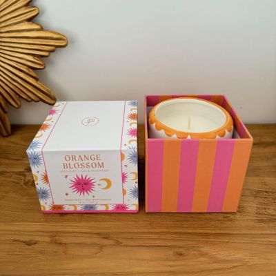 Hand painted Paddywax candle in a pretty box