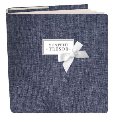 Woven jean photo album "My little treasure"