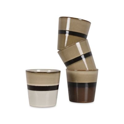 Set of 4 Terra coffee cups