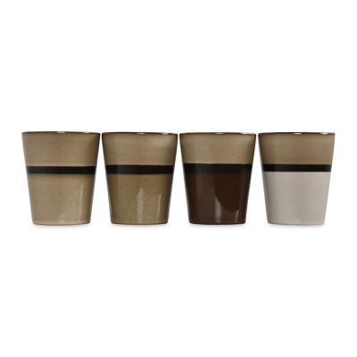 Set of 4 Terra tea large cups