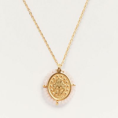 Palas Santa Rita lucky medal necklace / back