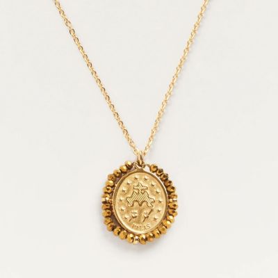 Palas Santa Rita lucky medal necklace / back