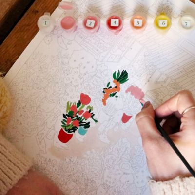 Paint by Number Box - Flower market