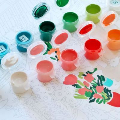 Paint by Number Box - Flower market