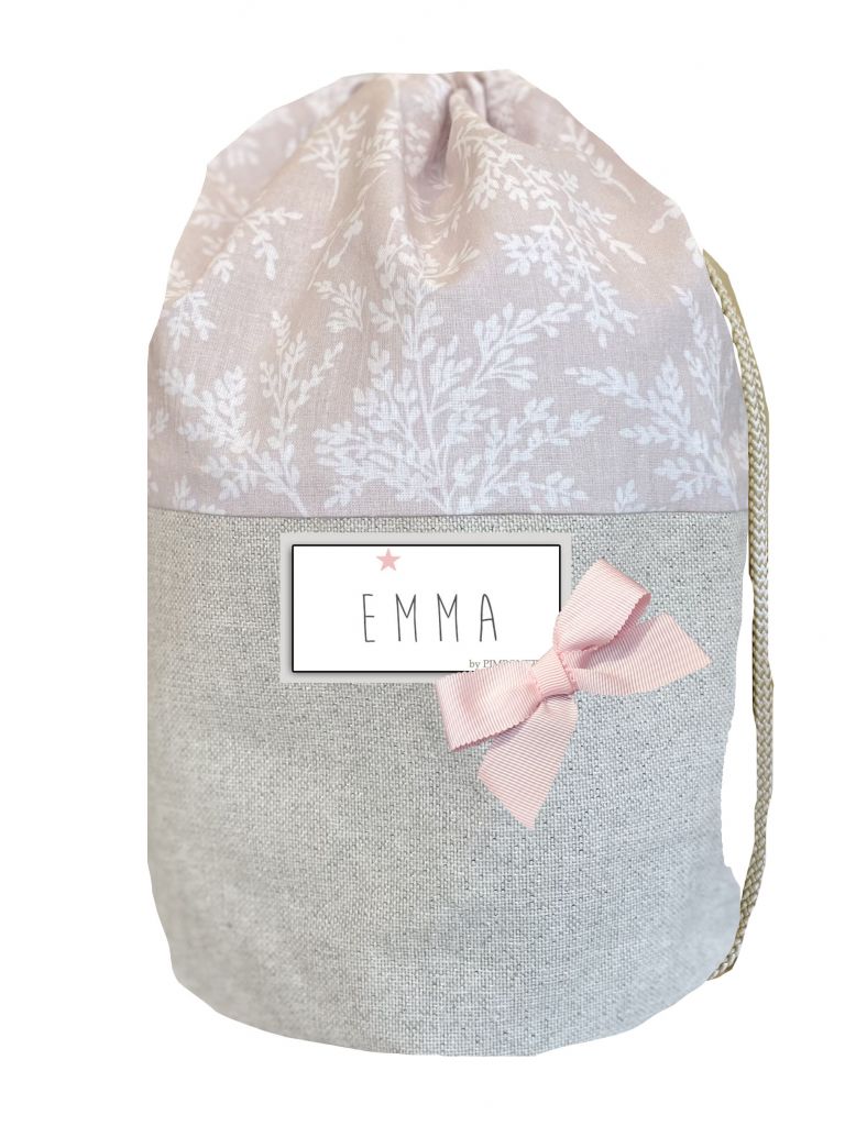 Baby personalized backpack -Nude floral