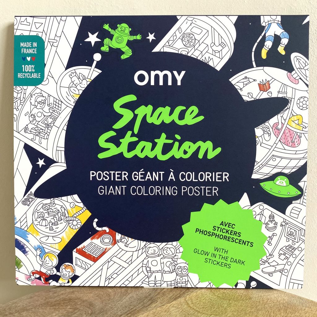 Omy - giant coloring poster Space Station