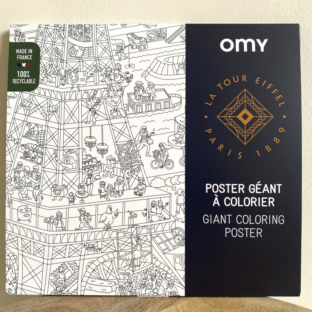 Omy - Giant coloring poster Tour Eiffel